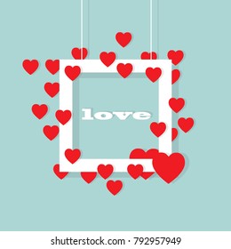 Frame love paper art
