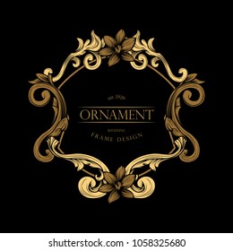 Frame Luxury with Golden Color