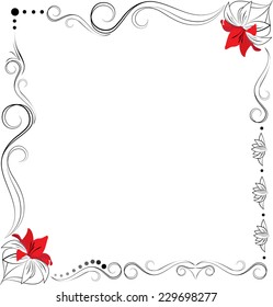 Frame  in luxury style