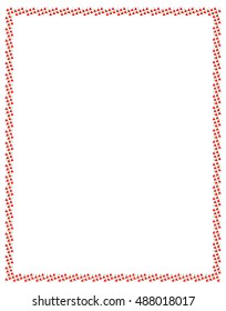 Frame made of colored square dots for a happy celebration or Xmas