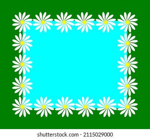marco hecho de flores, fondo vectorial