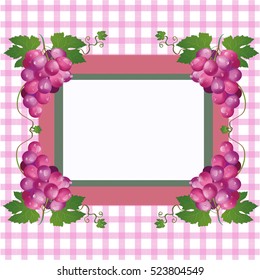 the frame is made of grape vine