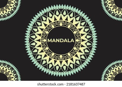 Frame mandala design. Mandala pattern background design. 