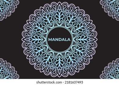 Frame mandala design. Mandala pattern background design. 