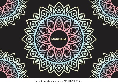 Frame mandala design. Mandala pattern background design. 