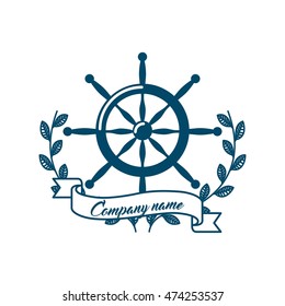 frame maritime nautical isolated vector illustration design