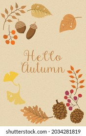 Bildrahmen aus Herbstbild