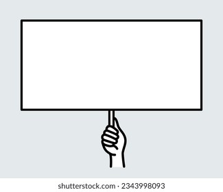 Material del marco para el rótulo en blanco.