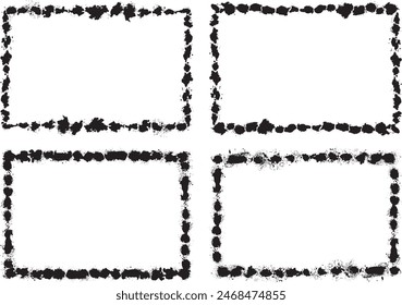 Frame material drawn by spray