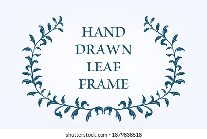Frame material, hand-painted natural leaf frame