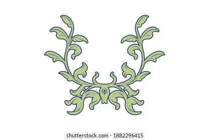 Frame material, hand-painted natural leaf frame
