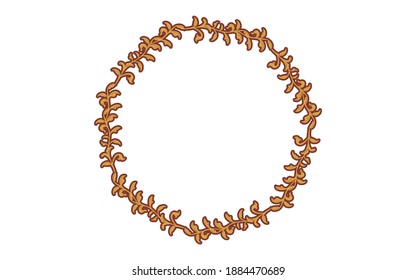 Frame material, hand-painted natural leaf frame