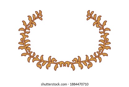 Rahmenwerkstoff, handgemalt, Naturblattrahmen