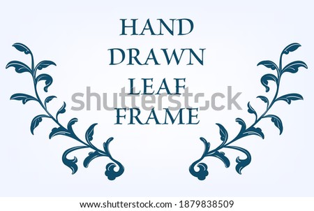 Frame material, hand-painted natural leaf frame