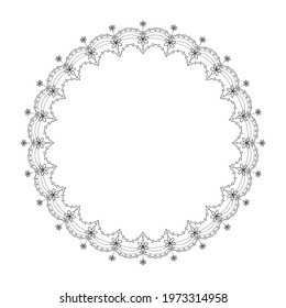 Frame material of lace illustration (vector, cut out)