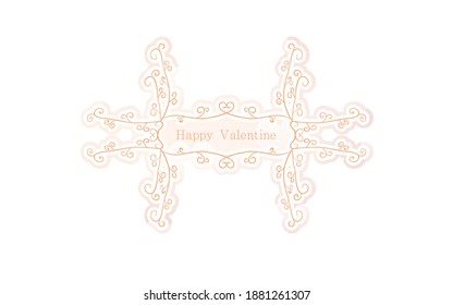Frame material, luxurious and elegant Gothic frame, Happy Valentine