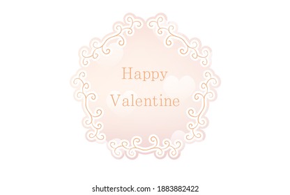 Frame material, luxurious and elegant Gothic frame, Happy Valentine