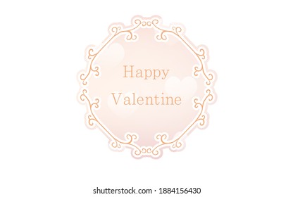Frame material, luxurious and elegant Gothic frame, Happy Valentine