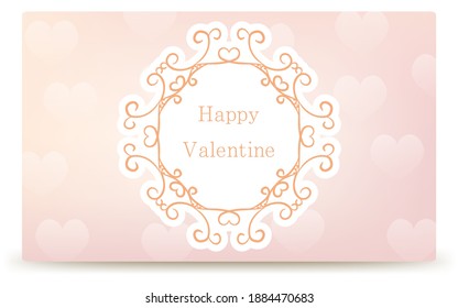 Frame material, luxurious and elegant Gothic frame, Happy Valentine