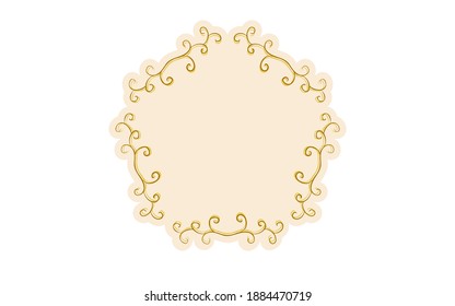 Material del marco, lujoso y elegante marco gótico