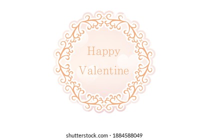 Frame material, luxurious and elegant Gothic frame, Happy Valentine