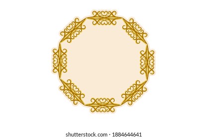 Material del marco, lujoso y elegante marco gótico