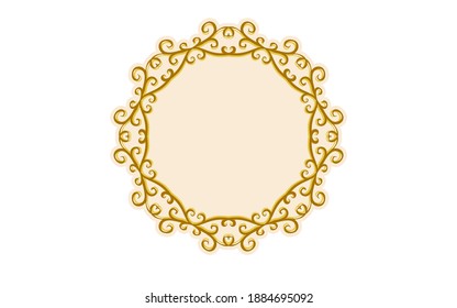 Material del marco, lujoso y elegante marco gótico