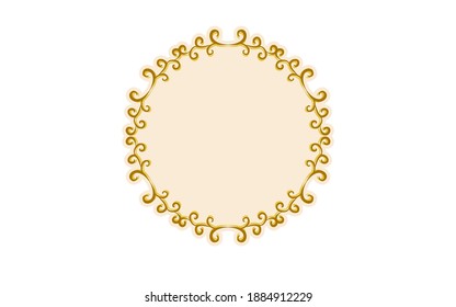 Material del marco, lujoso y elegante marco gótico