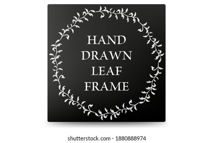 Frame material, luxurious and elegant leaf frame with gradient background