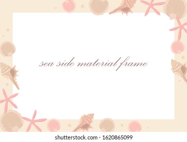 Frame material for resort beach image