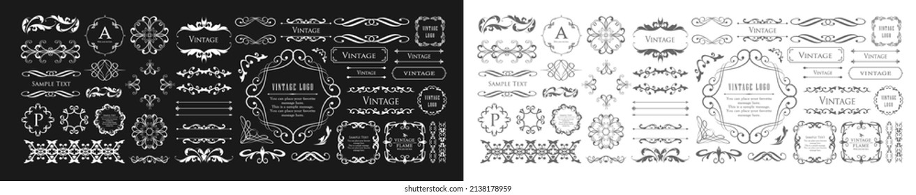 Frame material set of plant motifs with the image of spring