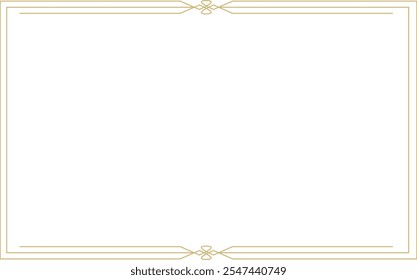 Frame material with thin gold decorations