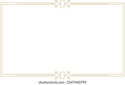 Rahmenmaterial mit dünnen Golddekorationen