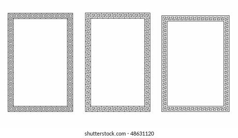 Frame meander.Classical border frame