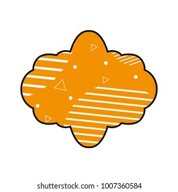 Frame with memphis style design