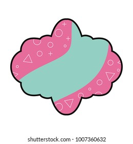 Frame with memphis style design