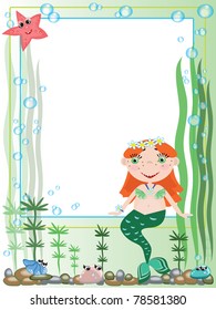 Frame with mermaid