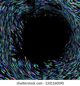 Frame in the middle of a colorful abstract background, vector