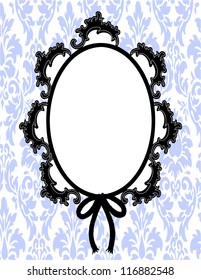 Frame Mirror Damask
