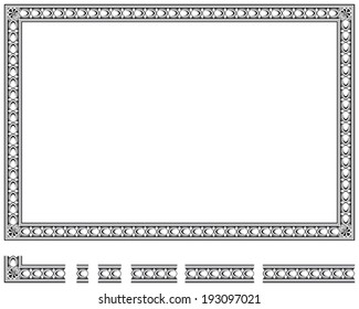 Frame and modular elements to create others at any size