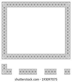 Frame and modular elements to create others at any size