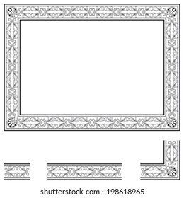 Frame and modular elements to create others at any size