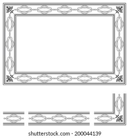 Frame and modular elements to create others at any size