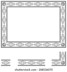 Frame and modular elements to create others at any size