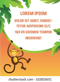 Frame with monkey