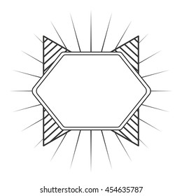 frame monochrome elegant icon graphic isolated vector