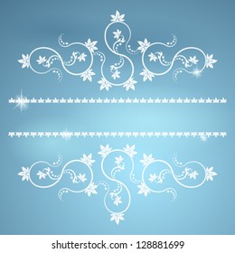 Frame with monograms for design and decorate. Vector eps10 illustration