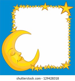 frame with the moon