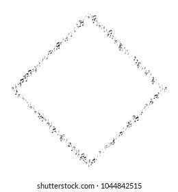 Frame of Music Note Signs and Symbols. Music Festival Flyer Pattern Design. Piano Motif Texture. Poster Print Design Background.