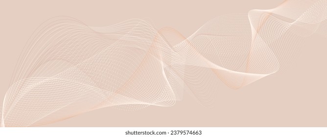 Frame in muted light beige and pink tones. Lines. Fashionable set of minimalistic covers. Minimal wall art. Place for logos, messages, text placement.